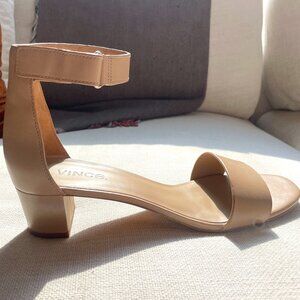 Vince Rita, Classic Block Heel Leather Sandal